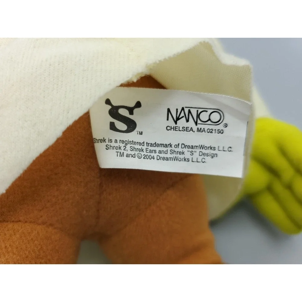 2004 Dreamworks Shrek 2 Shrek Stuffed Plush Toy by Nanco 15‎ inch With Tag Read
